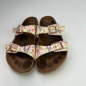 Birkenstock Sandal Women 8 Arizona Floral Slide Flor Strap Work Party Core Go